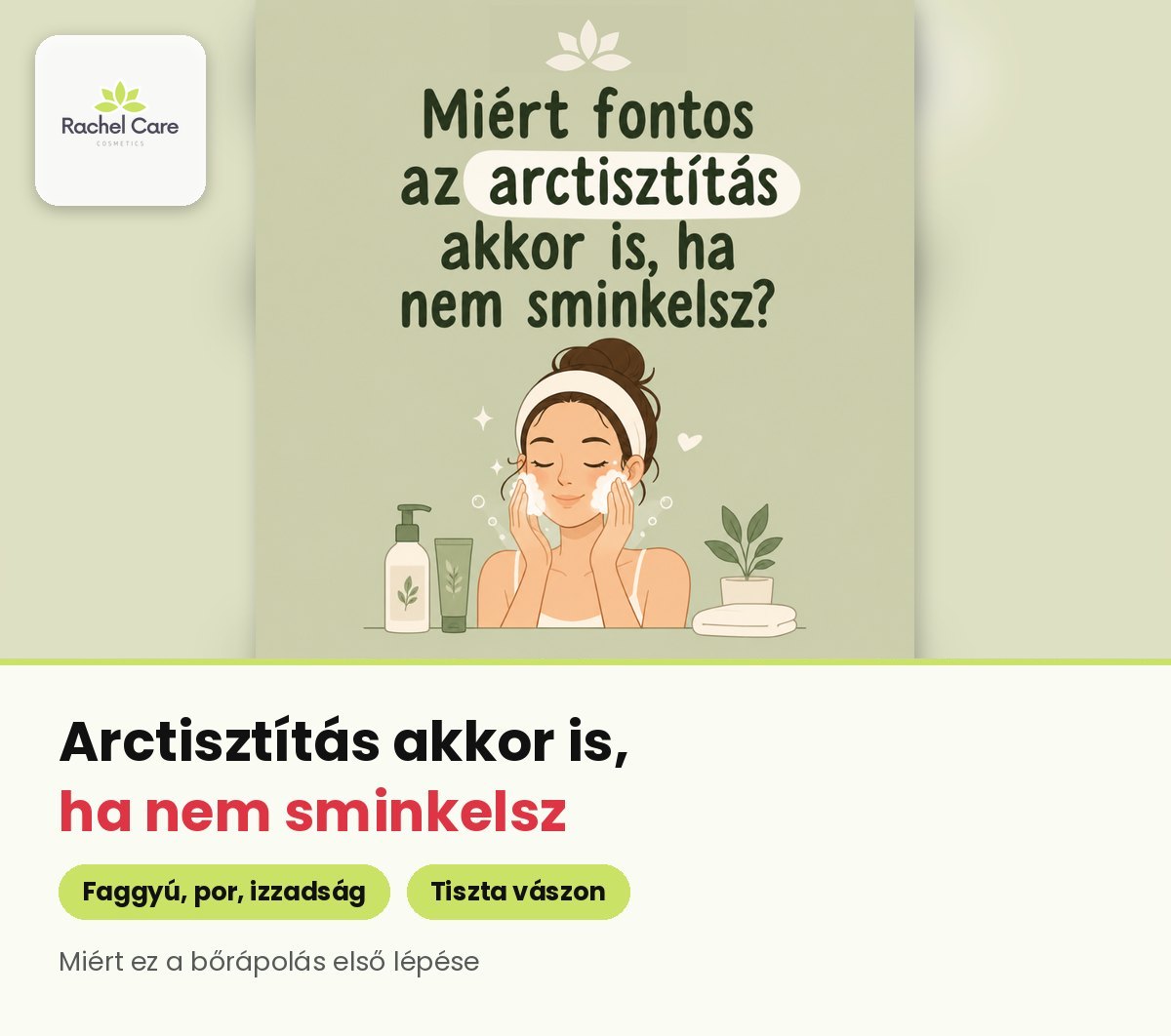 Rajzolt lány habbal mossa az arcát – miért fontos az arctisztítás smink nélkül is