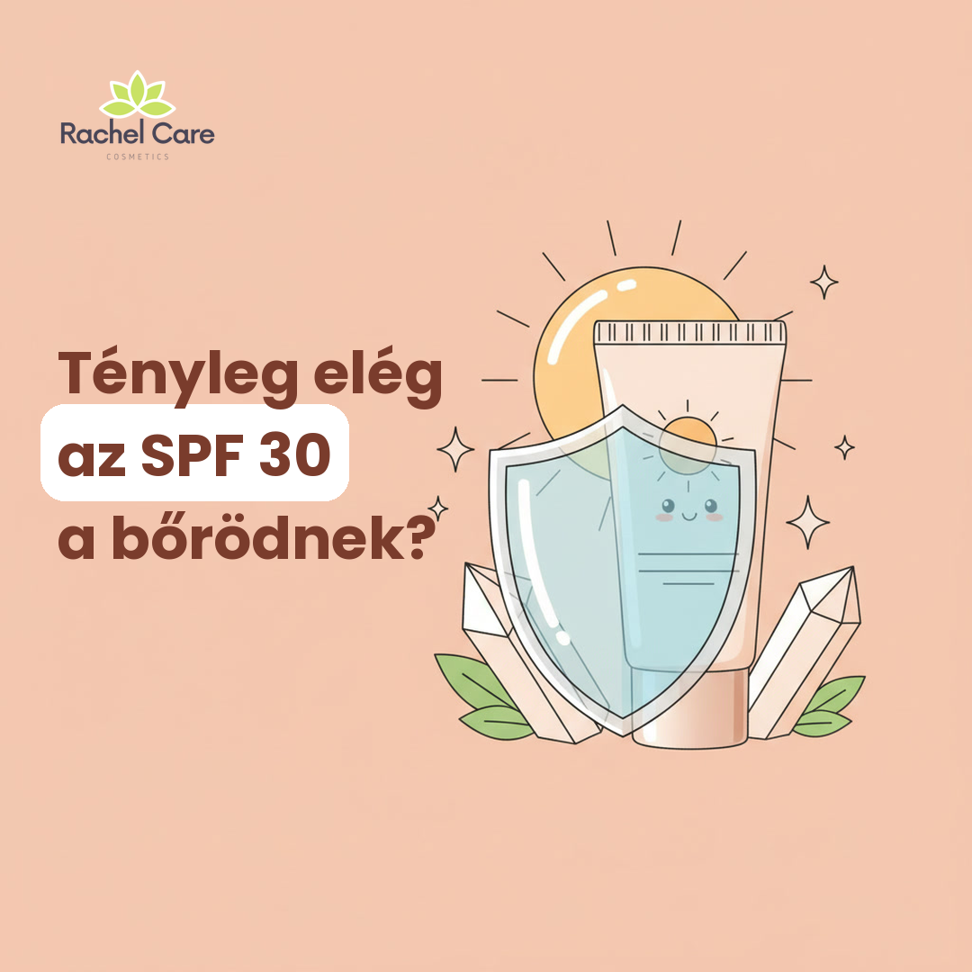 Fizikai fényvédő tubus védőpajzzsal, nappal és ásványi kristályokkal, SPF 30 napi védelem